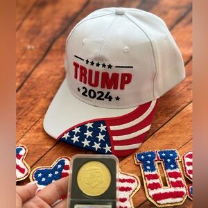 Trump 2024 Hat White Cap